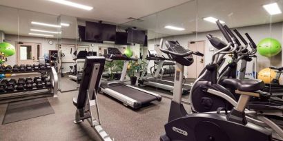 Fitness center available at Best Western Fort Lee.