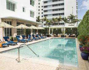 Stunning outdoor pool at Circa 39 Hotel.