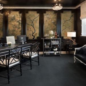 Business center at Maison 140 Beverly Hills.