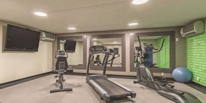 Fitness center available at La Quinta Inn & Suites Cleveland Airport West.