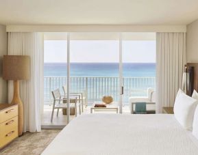 Day room with sea views at Alohilani Resort Waikiki Beach.