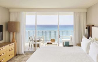 Day room with sea views at Alohilani Resort Waikiki Beach.