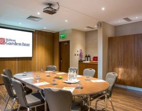 Professional meeting room at Hilton Garden Inn Glasgow City Centre.