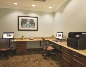 Business center with PC, internet, and printer at Embassy Suites By Hilton Savannah.