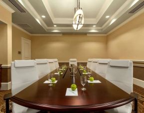 Professional meeting room at Embassy Suites By Hilton Savannah.