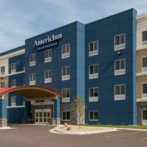 Hotel exterior at AmericInn By Wyndham Sioux Falls North.