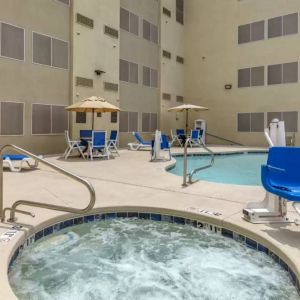 Refreshing seasonal outdoor pool at Comfort Inn & Suites Albuquerque Downtown.