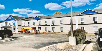 Hotel exterior at Coratel Inn & Suites By Jasper Northfield.