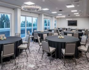 Professional meeting and conference room at Home2 Suites By Hilton Cape Canaveral Cruise Port.