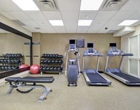 Fitness center available at Homewood Suites By Hilton Burlington.