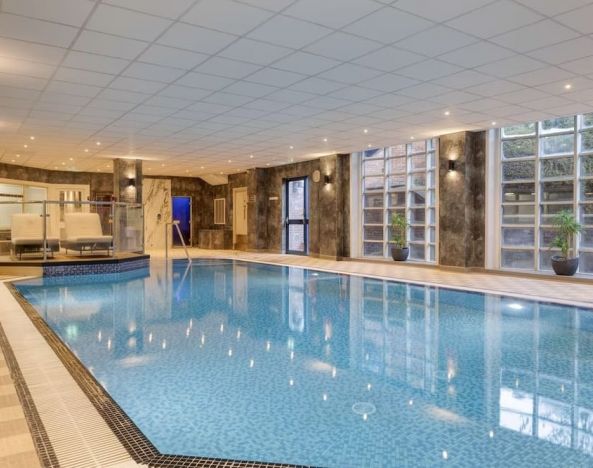 Stunning indoor pool at DoubleTree By Hilton Stoke On Trent.