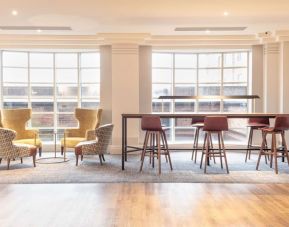 Comfortable lounge and coworking space at DoubleTree By Hilton Stoke On Trent.