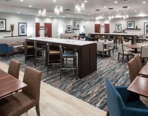 Dining and coworking space at Hampton Inn St. Louis-Downtown (At The Gateway Arch).