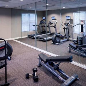 Fitness center available at Residence Inn By Marriott Denver Highlands Ranch.