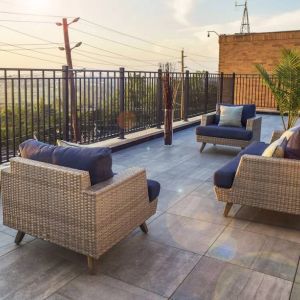 Terrace at Wyndham Garden North Bergen Near Secaucus.