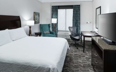 Delux king room with TV at Hilton Garden Inn Dothan.