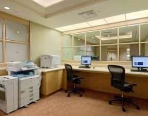 Dedicated business center at Hilton Los Angeles Airport.