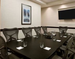 Professional meeting room at Hampton Inn & Suites Rosemont Chicago O'Hare.