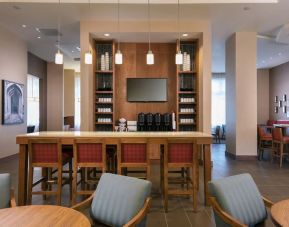 Dining and coworking space at Hyatt Place Charleston - Historic District.