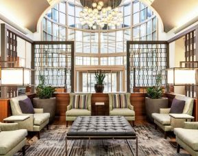 Lounge and coworking space at Embassy Suites By Hilton Convention Center Las Vegas.