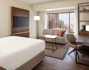 Delux king room with work station at Hyatt Regency Phoenix.