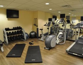 Equipped fitness center at Holiday Inn Express Baltimore Downtown.