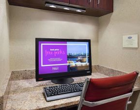 Dedicated business center at Hampton Inn Dallas-Irving-Las Colinas.