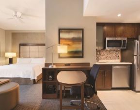 Delux king with work space at Homewood Suites By Hilton Calgary Downtown.