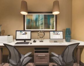 Dedicated business center at Homewood Suites By Hilton Calgary Downtown.