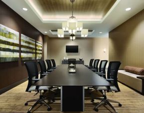Professional meeting room at Homewood Suites By Hilton Calgary Downtown.