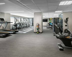 Well equipped fitness center at Hyatt Regency Bethesda.