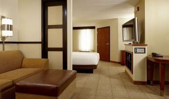 Day use room with living area at Hyatt Place Fort Lauderdale Cruise Port.