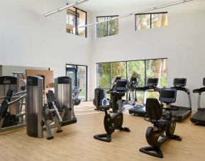 Equipped fitness center at Sheraton Park Hotel At The Anaheim Resort.