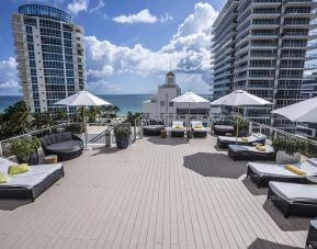 Beautiful rooftop terrace at Hotel Croydon.