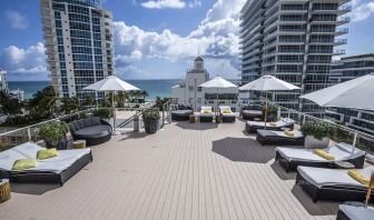 Beautiful rooftop terrace at Hotel Croydon.