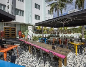 Outdoor meeting space at Catalina Hotel & Beach Club.