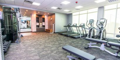 Fitness center available at Fairfield Inn & Suites By Marriott Houston League City.
