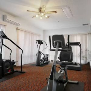 Fitness center available at Coratel Inn & Suites By Jasper New Braunfels IH-35 EXT 189.
