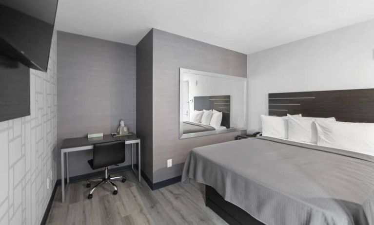 Day use room with work desk at Hotel 365 Bronx.