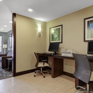 Business center with PC, internet, and printer at Staybridge Suites Washington D.C.- Greenbelt.