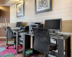 Business center with PC and printer at Holiday Inn Express Chicago - Downers Grove.