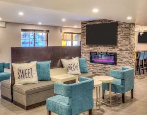 Bar and work space ideal for groups at Sleep Inn Oakbrook Terrace.