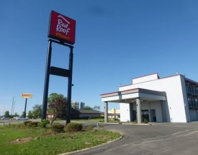 Parking area available at Red Roof Plus Bourbonnais.