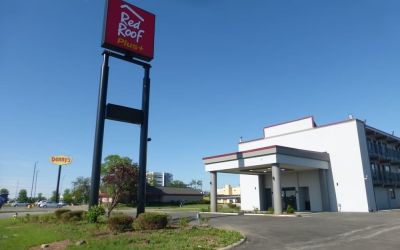 Parking area available at Red Roof Plus Bourbonnais.