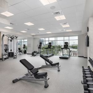 Spacious fitness center at TownePlace Suites Nashville Midtown.