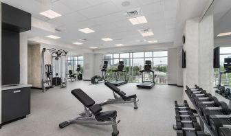 Spacious fitness center at TownePlace Suites Nashville Midtown.