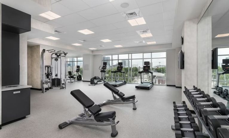 Spacious fitness center at TownePlace Suites Nashville Midtown.