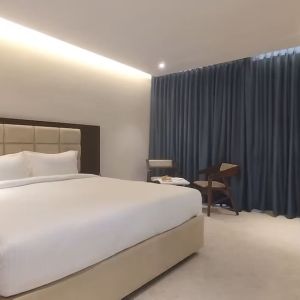 Romantic delux king room at Mayur Belgaum Presidency Hotel & Spa.