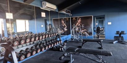 Fitness center at Mayur Belgaum Presidency Hotel & Spa.