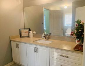 Guest bathroom at Home Stay Canada.